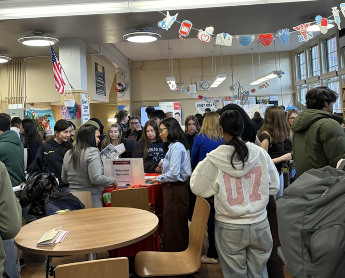 Students during the Medicine for All Fair